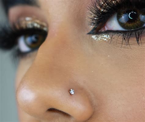 nose stud jewelry diamond